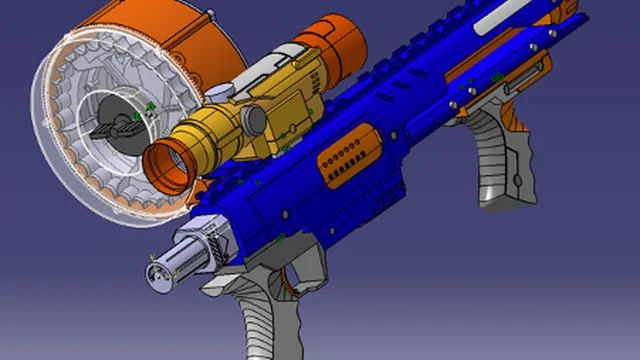 Rendu CATIA du Nerf Rider CS-35